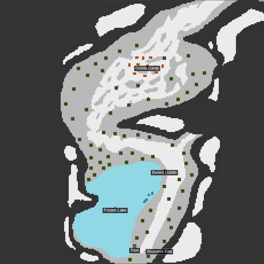 picture of snowy fields map