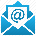 Email icon of an open envelope with the @ symbol