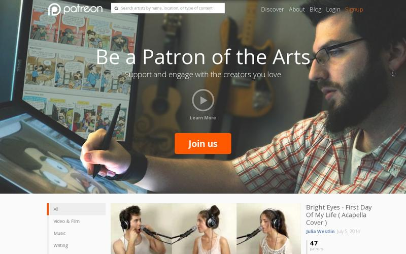 landing-page-example-patreon