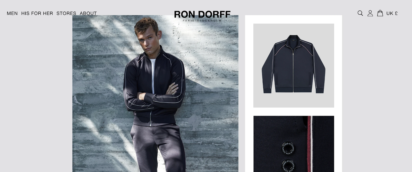 Ron Dorff homepage with website localization 