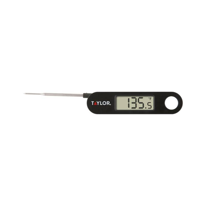 back folding digital thermometer on a white background
