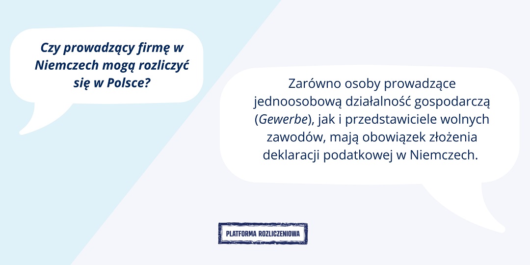Czy prowadzący firmę w Niemczech mogą rozliczać się w Polsce? - Opodatkowanie dochodu w Niemczech 
