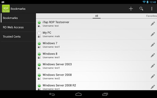 iTap mobile RDP remote client apk