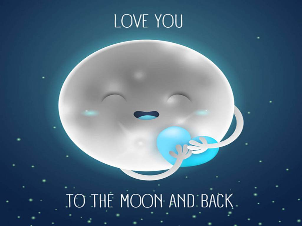 I Love You To The Moon And Back Meaning - over the moon meaning