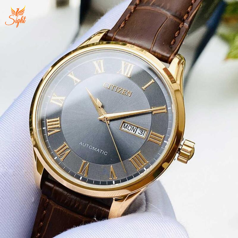 Đồng hồ Citizen nam dây da máy cơ NH8363-14H