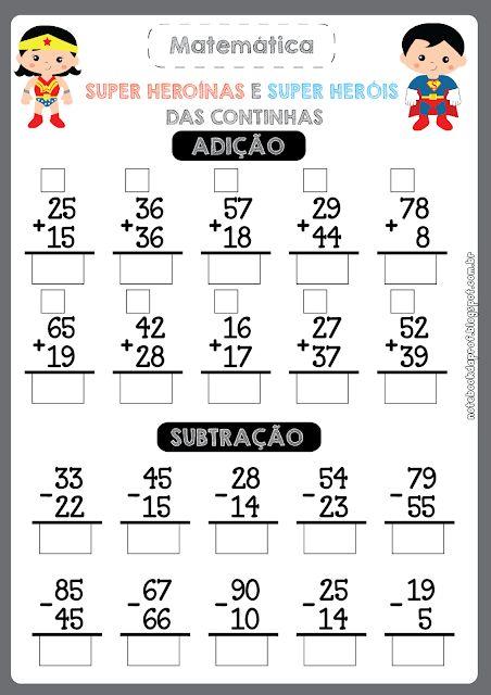 Atividade Adição e Subtração