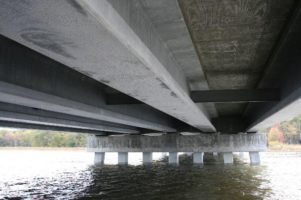 Bridge with double T girders installed in Virginia