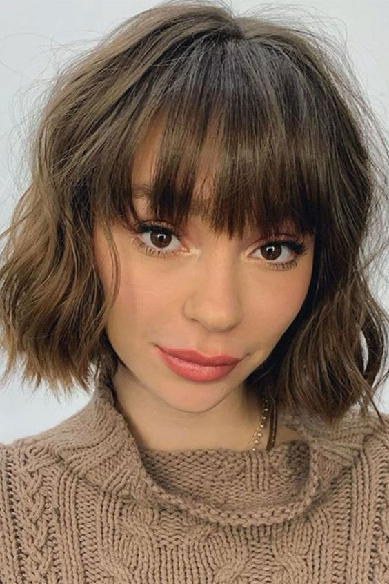 Front Eyebrow Length Fringes Short Hairstyles For Women