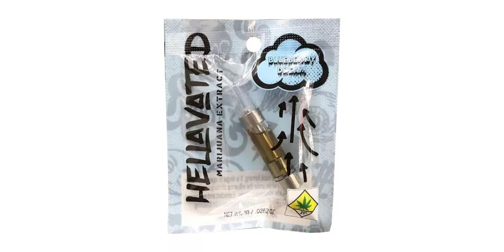Hellavated THC vape cartridge