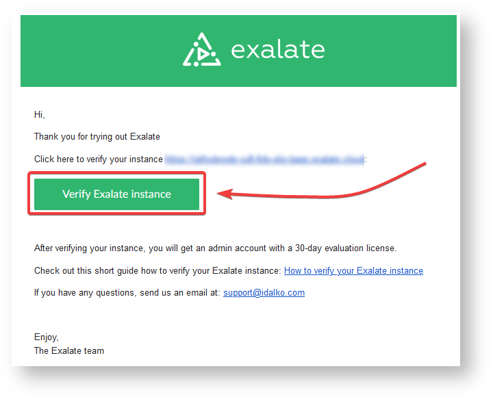 verify exalate instance 