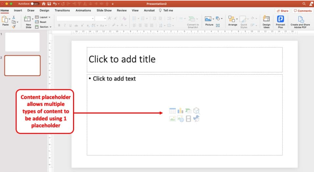 what is a placeholder in powerpoint