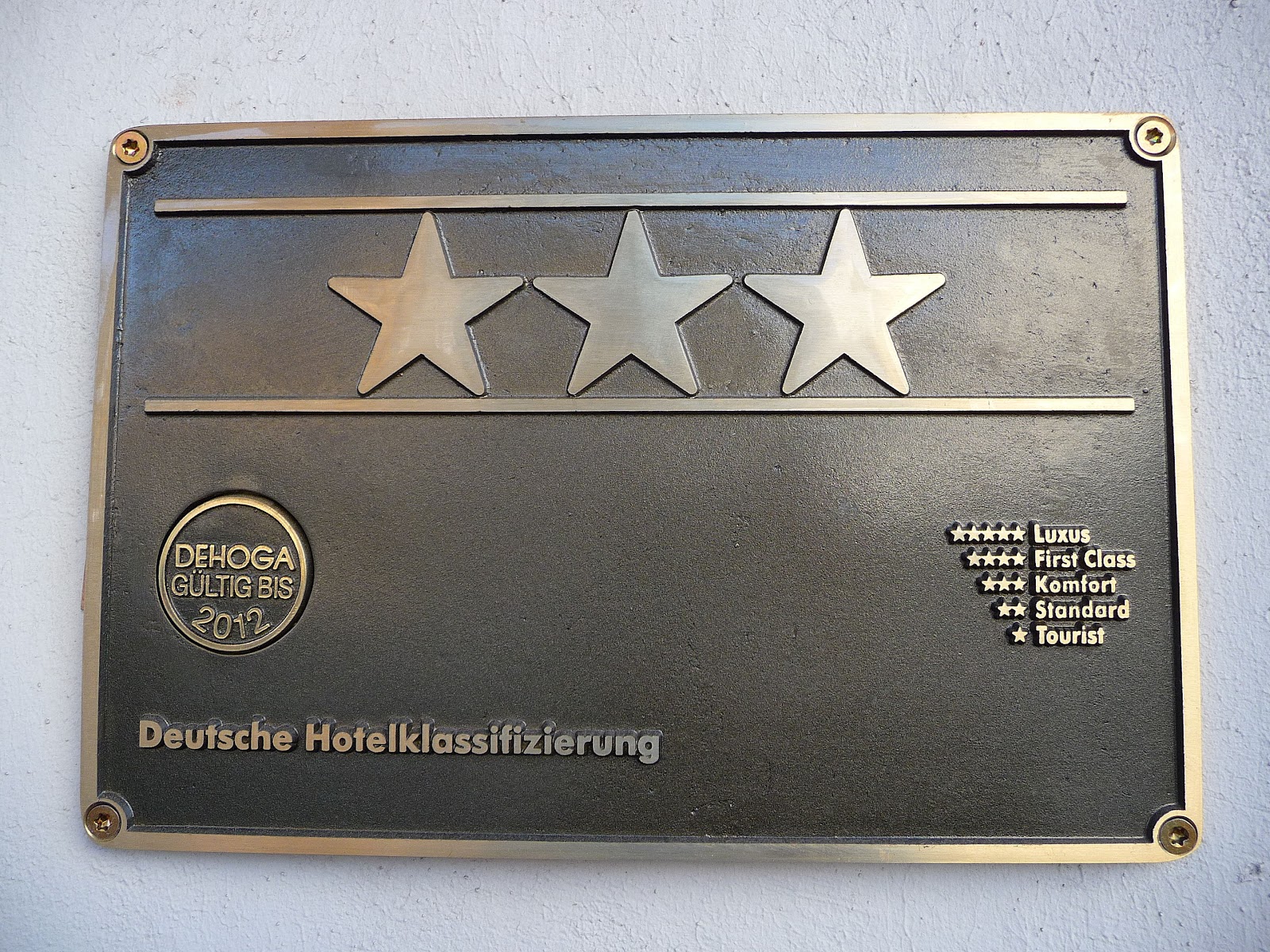 Deutsche Hotelklassifizierung des Deutschen Hotel- und Gaststättenverbandes (DEHOGA)