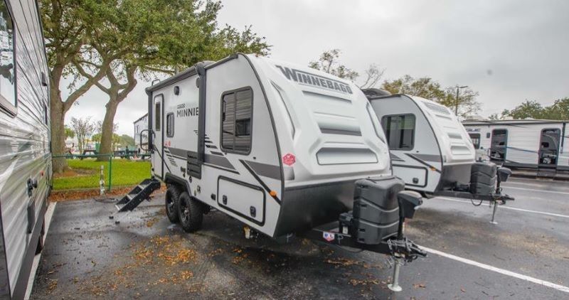 Winnebago Micro Minnie 1808FBS is a travel trailer under 20 feet