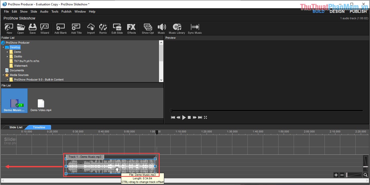 Cắt ghép nhạc bằng Proshow Producer