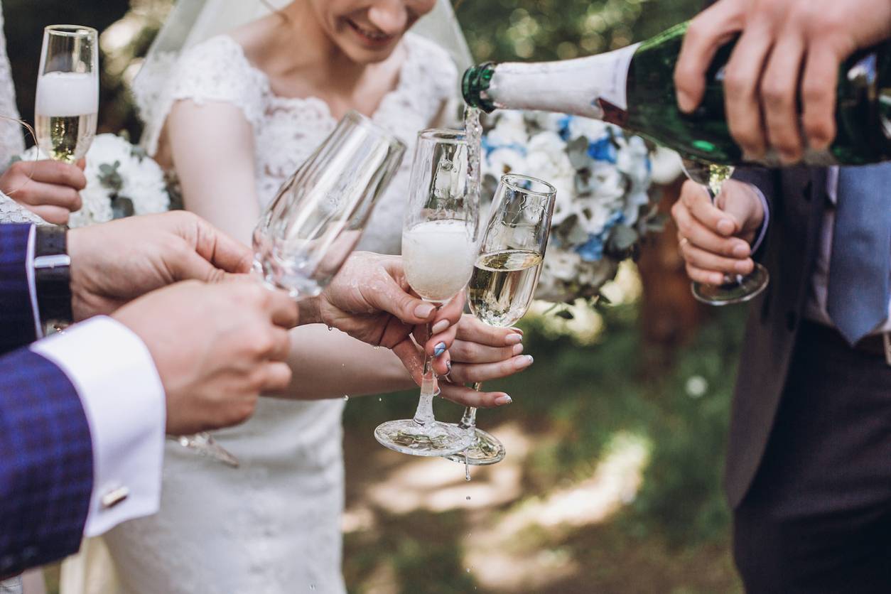 verre cristal champagne mariage 