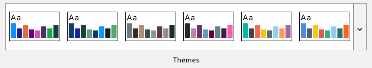 Themes màu mới của Power BI