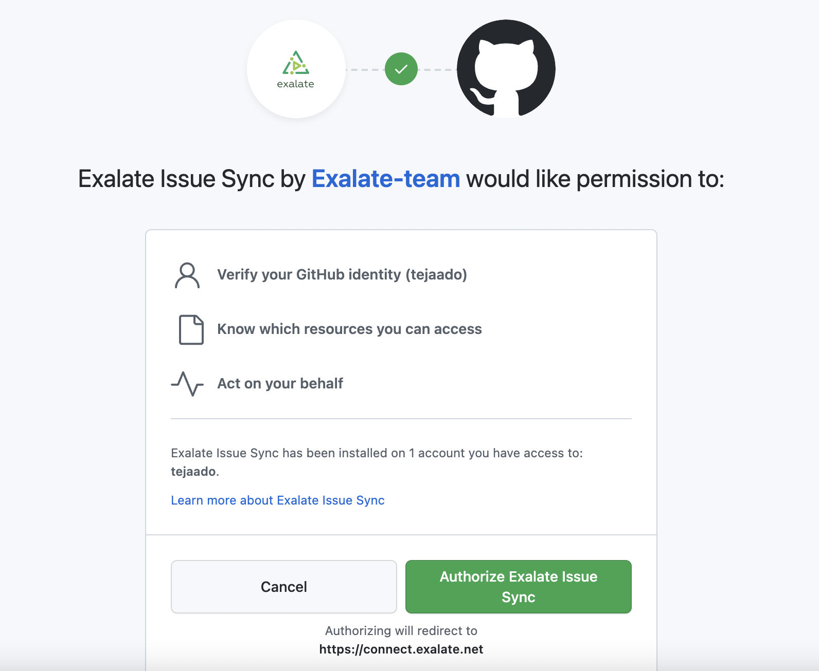 give exalate permission to All repositories github 