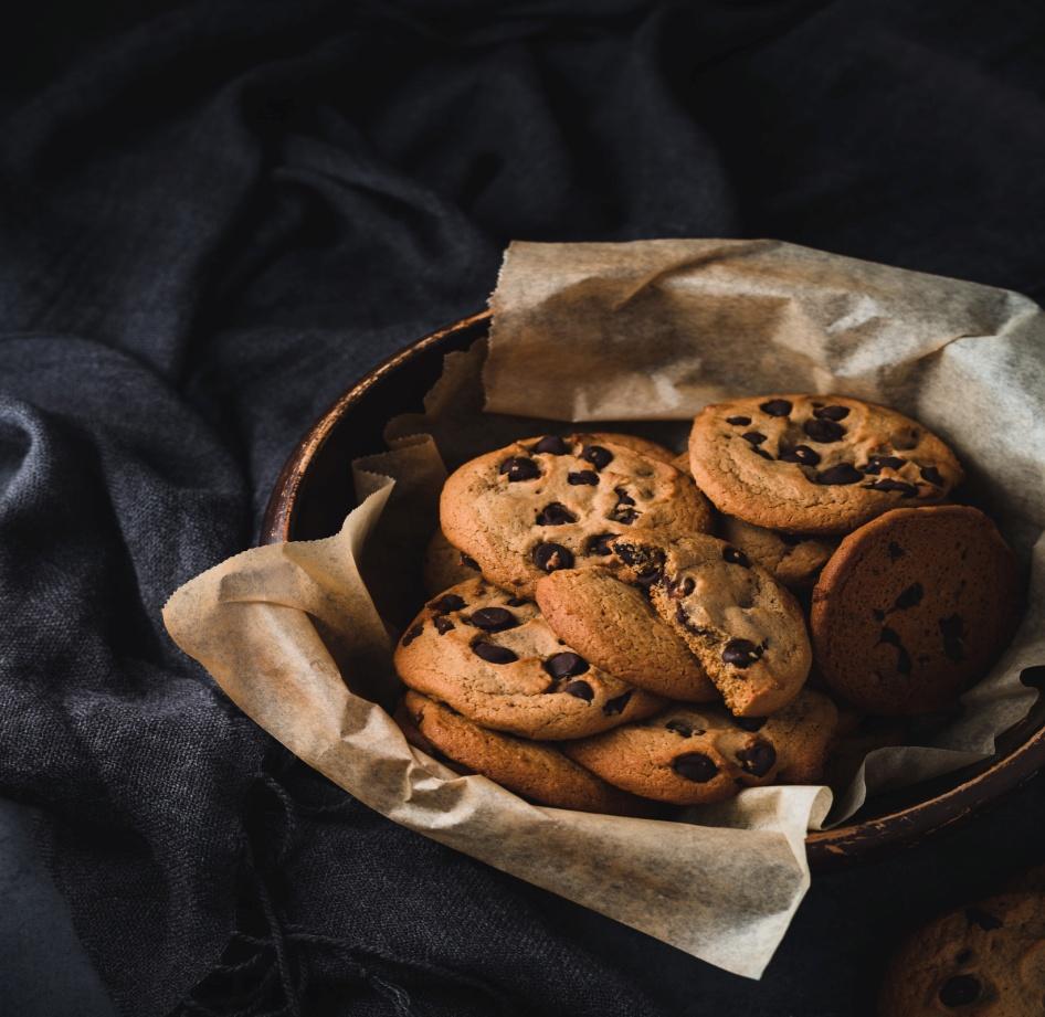 cookies on round bowl