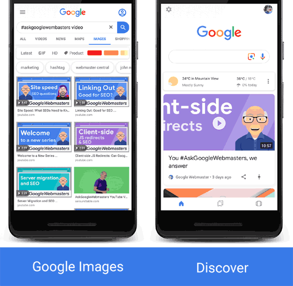 Google представил новую разметку для результатов поиска видео