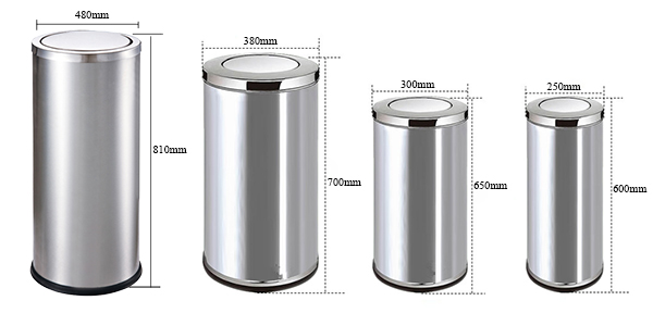 Thùng rác inox giữ gìn vệ sinh từ nhà ra phố văn minh sạch đẹp