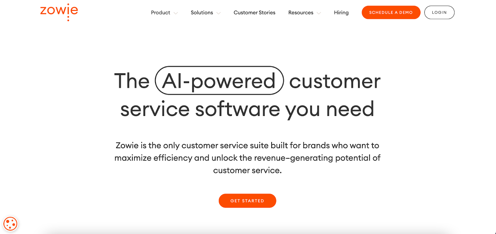 Zowie - ai customer service software for website