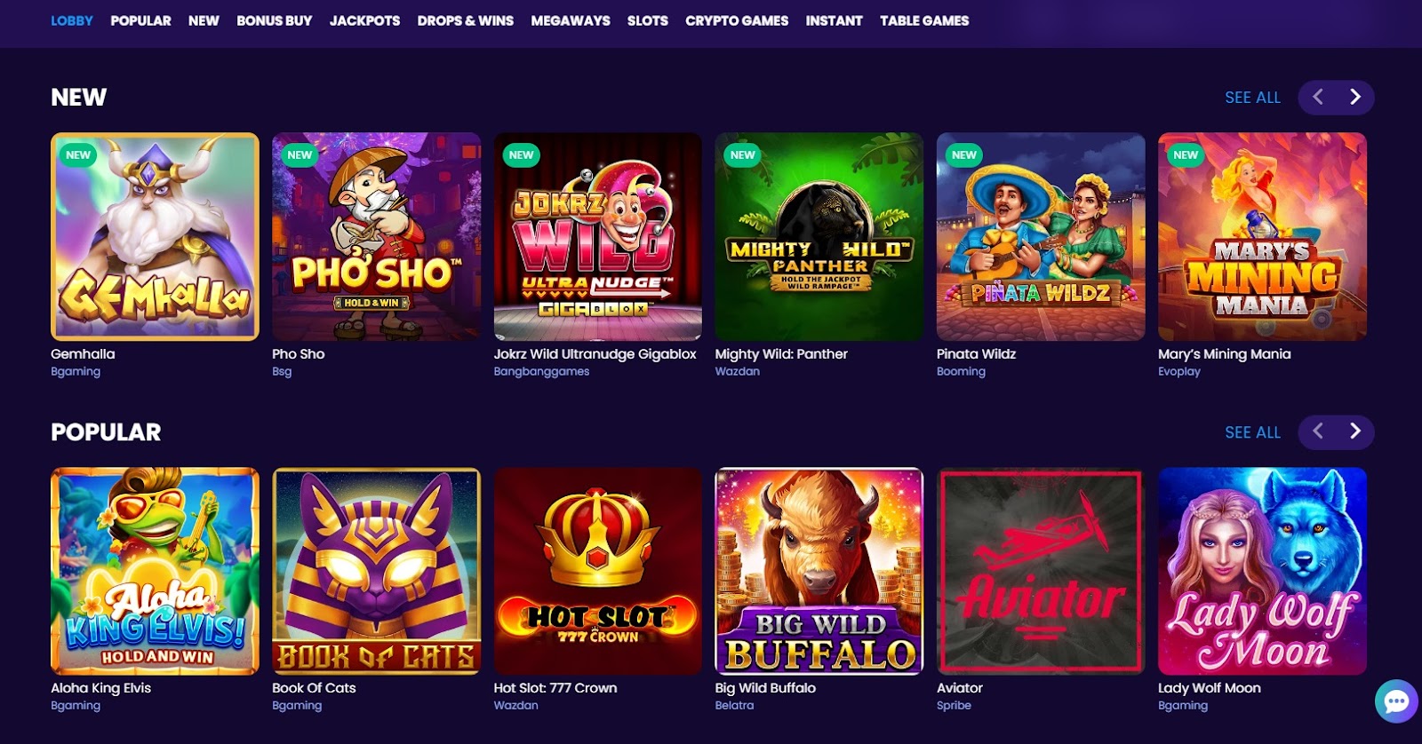 BitDreams Casino games
