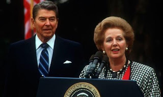 Margaret Thatcher e Ronald Reagan - Flávio Rocha