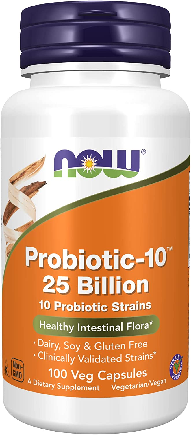 NOW Supplements, Probiotic-10 100 Capsules Bottle