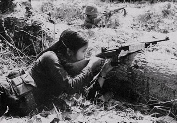 female North Vietnamese soldier viet cong