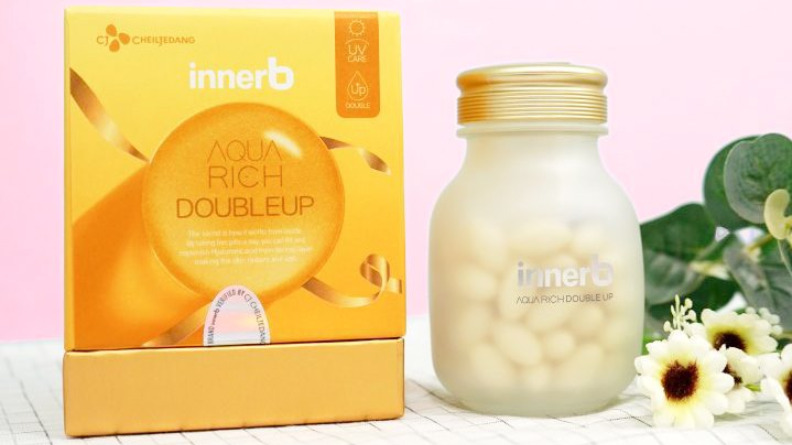 Viên uống cấp ẩm Innerb Aqua Rich Doubleup cấp ẩm tối ưu cho da