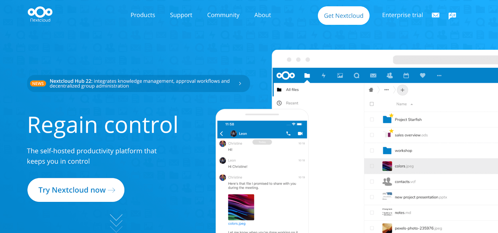 Nextcloud - provides alternative open-source tools