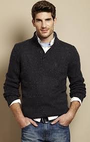 Image result for knitted sweaters for men over a collared shirt