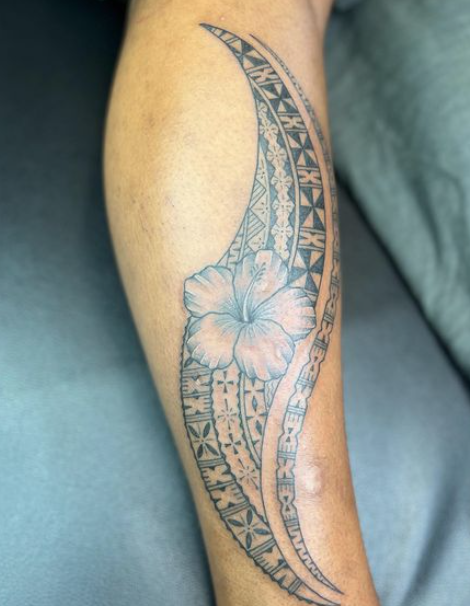 Floral Fijian Tattoo