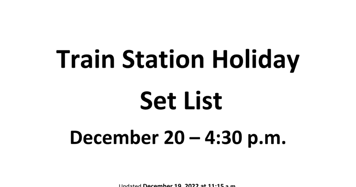 Amtrak Holiday Set list.pdf Google Drive