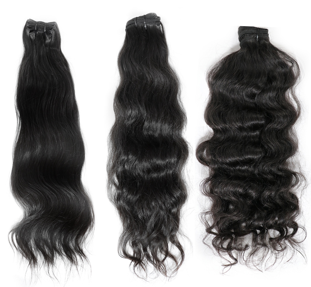 Virgin human hair from the temples of India 