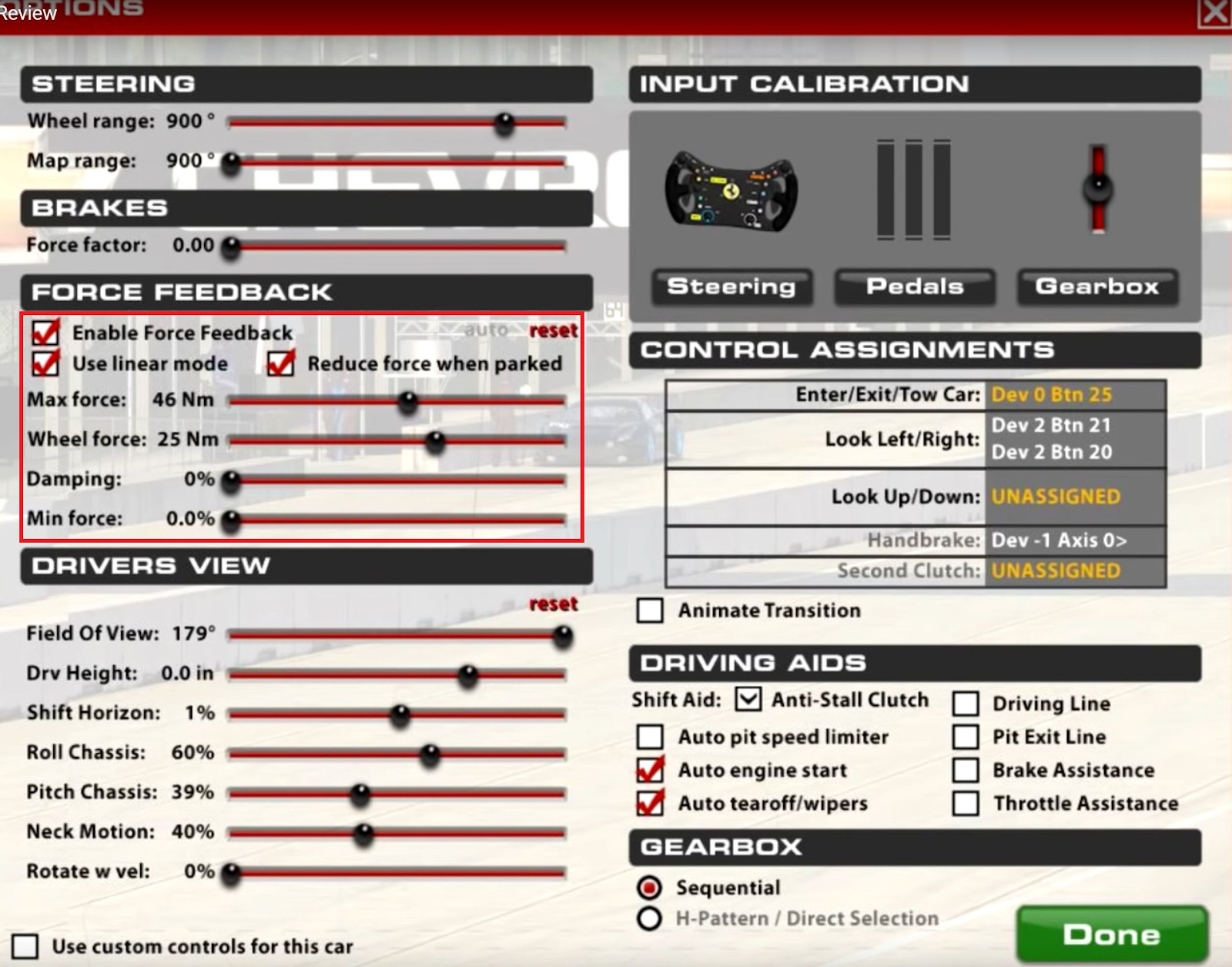 iRacing Force Feedback Setup Guide - Driver61