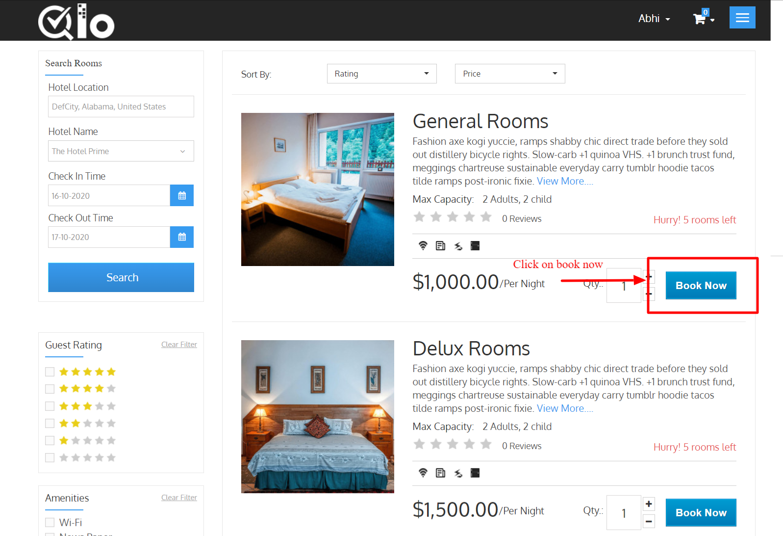 room type