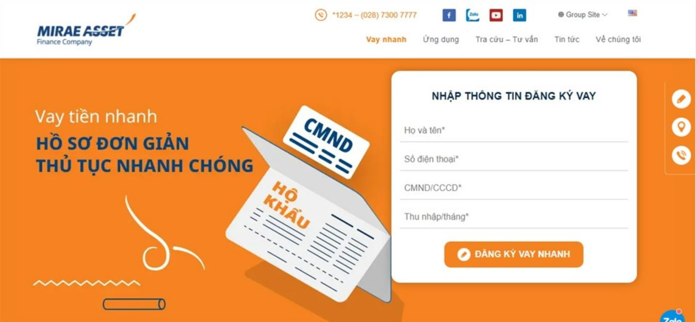 Quy trình duyệt hồ sơ Mirae Asset