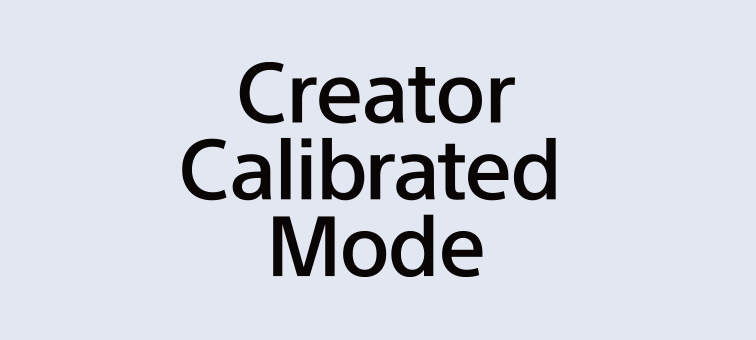 Logo of Creator Calibrated Mode