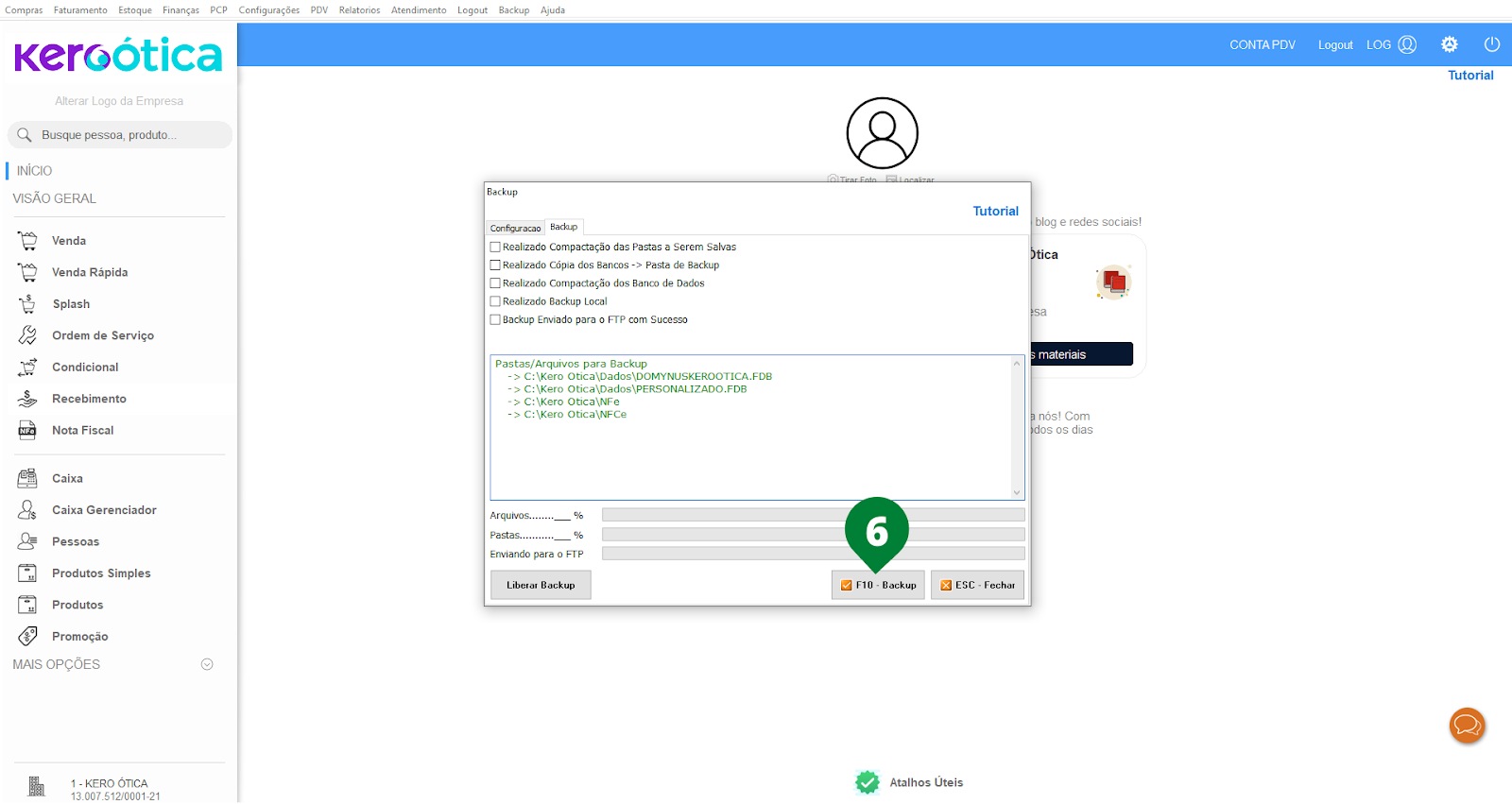 Como fazer backup