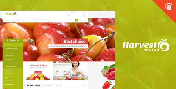 Ves Harvest Shop Responsive Magento Theme