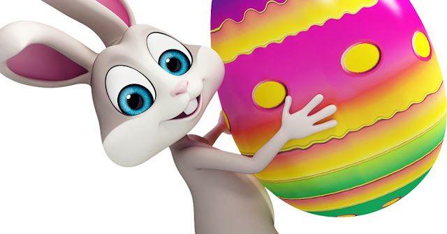 this is  a picture of an Easter bunny as an egg citing easter gifts for kids