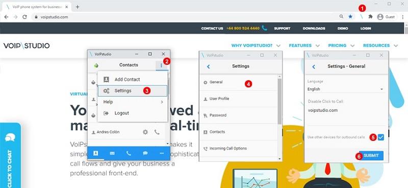 VoIPstudio Chrome features
