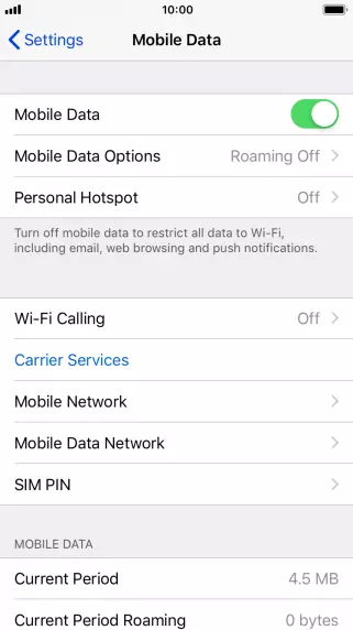Change Network Settings on your iPhone
