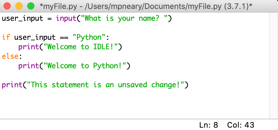 Kelebihan Mode Operasi Script & Mode IDLE di Python
