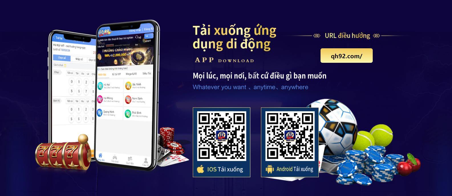 Tải app QH88 trên điện thoại di động như thế nào?