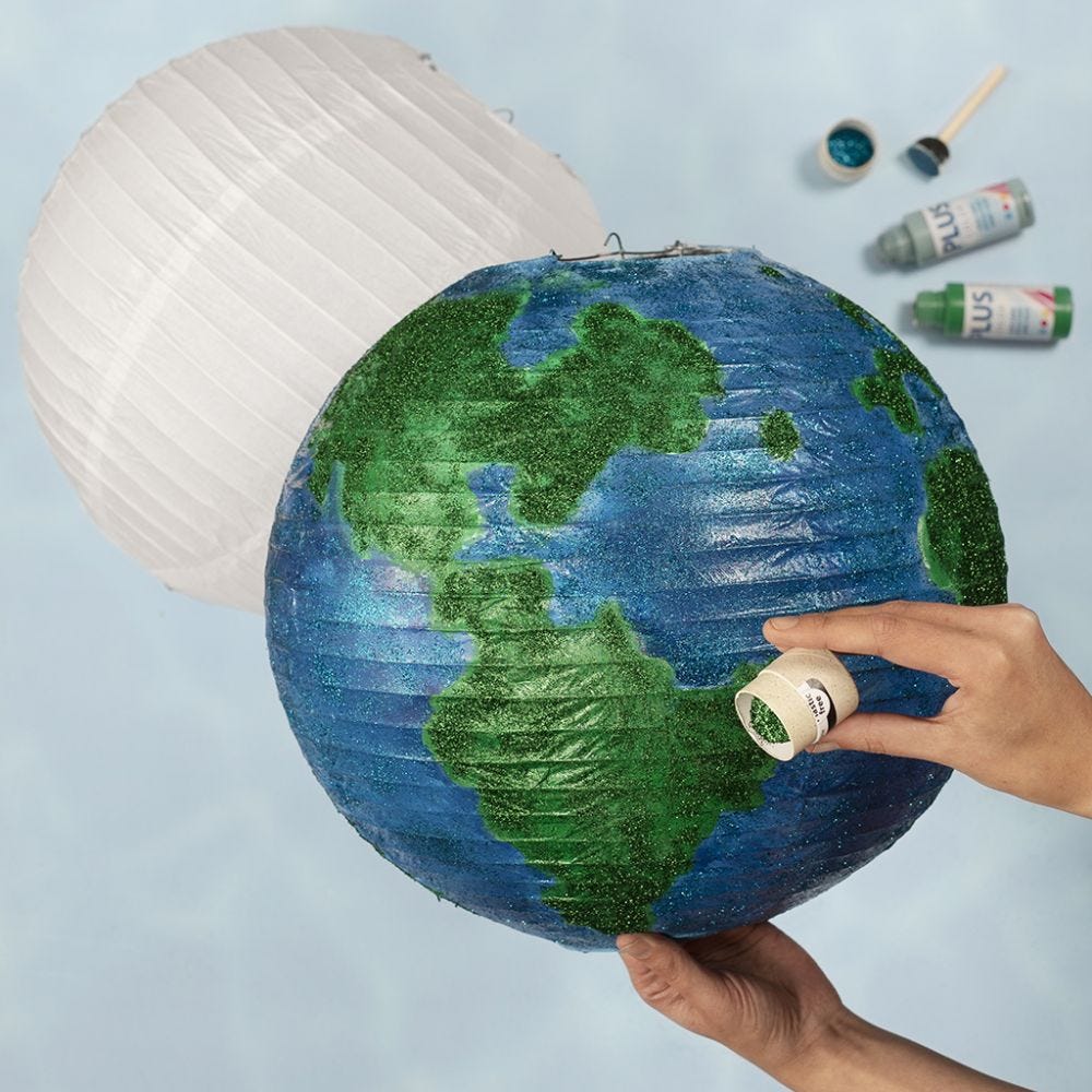 DIY Tissue Paper Globe, How to Make a Globe with Paper
