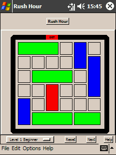 Example of Rush hour puzzle