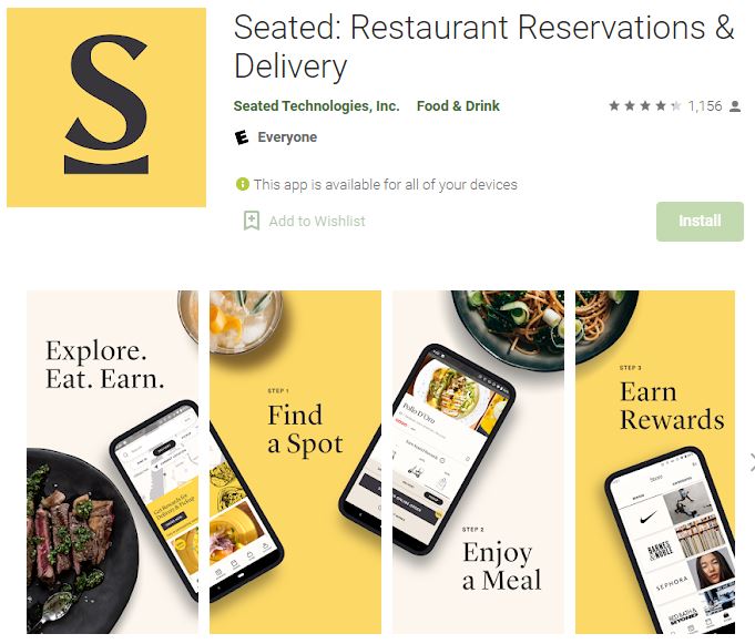 table reservation app