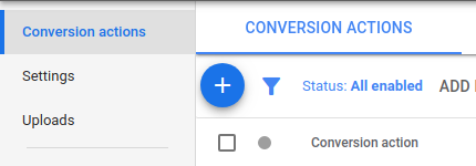 Select the conversion actions in your Google Ads account